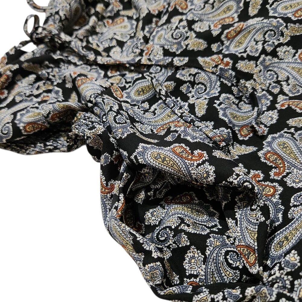 I Love Joah Mini Dress Size Medium Paisley Pattern Sleeveless Pockets.   New - Picture 6 of 12